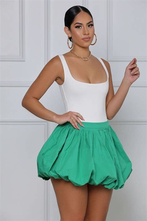 she s a catch bubble mini skirt green small party dress classy fashion green skirt
