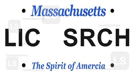 Massachusetts License Plate Lookup License Lookup
