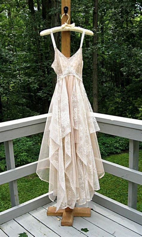 Hochzeit — foto von yana. Beige Boho Hochzeitskleid Tüll Spitze Vintage - Mode Frauen