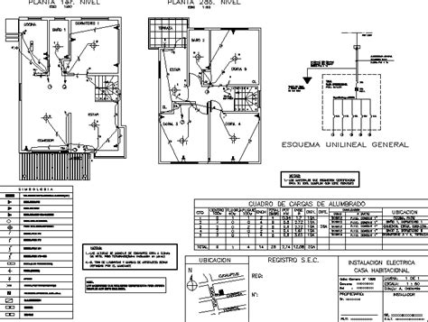 Plano Electrico Casa En Autocad Descargar Cad Gratis 8353 Kb