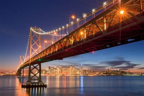 San francisco bay bridge at night. "Holiday Bay" - San Francisco Bay Bridge Skyline… | Flickr ...