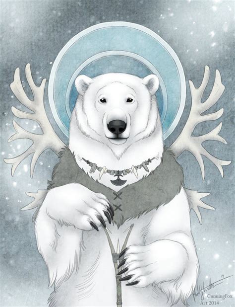 Polar Bear Spirit Animal Protectionwhite Bigsafe Warmcomfort