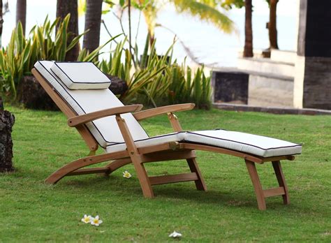 Steamer chair 210 l x 80 x 80 x 40h cover 100% water proof outdoor furniture co. Steamer Cushion | White, Navy, Dark Green Teak Steamer Pad ...