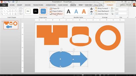 How To Merge Subtract And Trim Autoshapes In Powerpoint Youtube