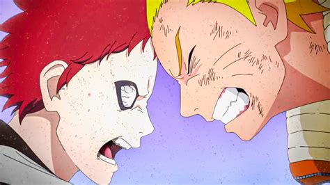 After Narutos Collision With Gaara The Battle Between The Two Beasts