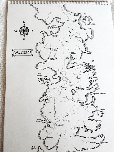 No Spoilers I Drew A Map Of Westeros Rgameofthrones