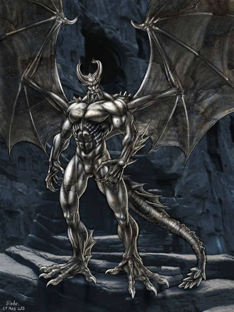 Wookie Rule Gargoyle Fantasy Demon Fantasy Art Men Demon Art