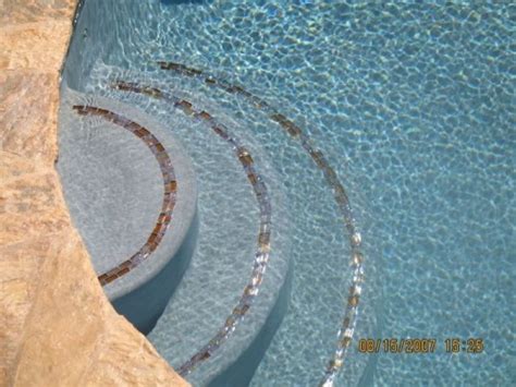 Open your above ground pool with just a few pieces of equipment, some basic chemicals get our free cheat sheet to help keep your pool clean without messing with confusing water this includes ladders, steps, or lifts. Pool tile for stairs | For the Home | Pinterest