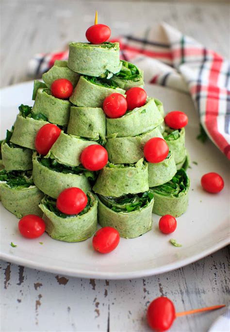 55 retro christmas buffet table foods to bring back this year. Christmas Tree Pita Pinwheel Appetizer - Spinach Tortillas ...