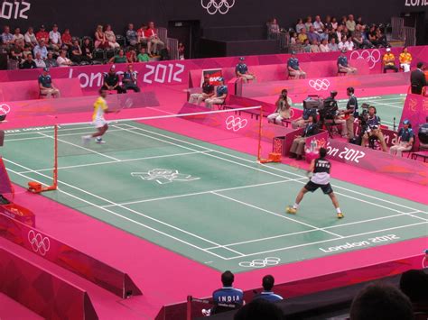 Games are to 21 points. Olympic Badminton - Singles: