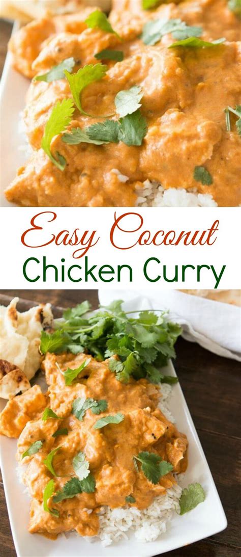 Indian lamb recipes are delicious and curried lamb is one of the best. Easy Coconut Curry Chicken Recipe - Oh Sweet Basil