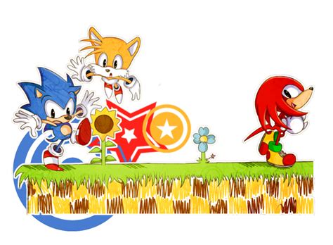 Sonic Tails And Knuckles By Ipun On Deviantart