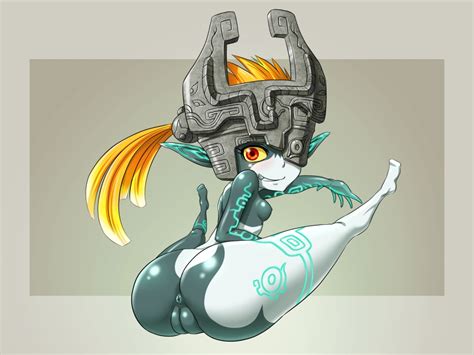 rule 34 1girls anus ass big ass breasts female female only imp midna midna nude pointy chin