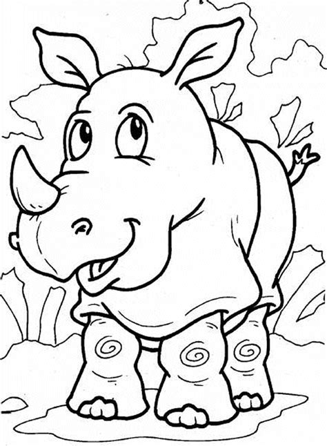 Rhino Coloring Pages Coloring Home