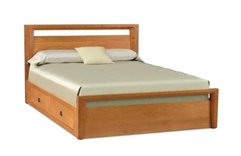 Copeland Furniture Natural Hardwood Furniture From Vermont Mansfield Storage Bed In Cherry