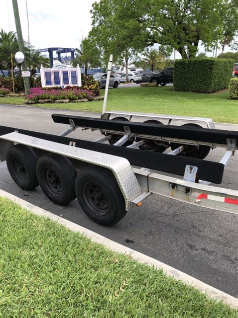 32 34ft Triple Axle Aluminum Boat Trailer For Sale In Fort Lauderdale