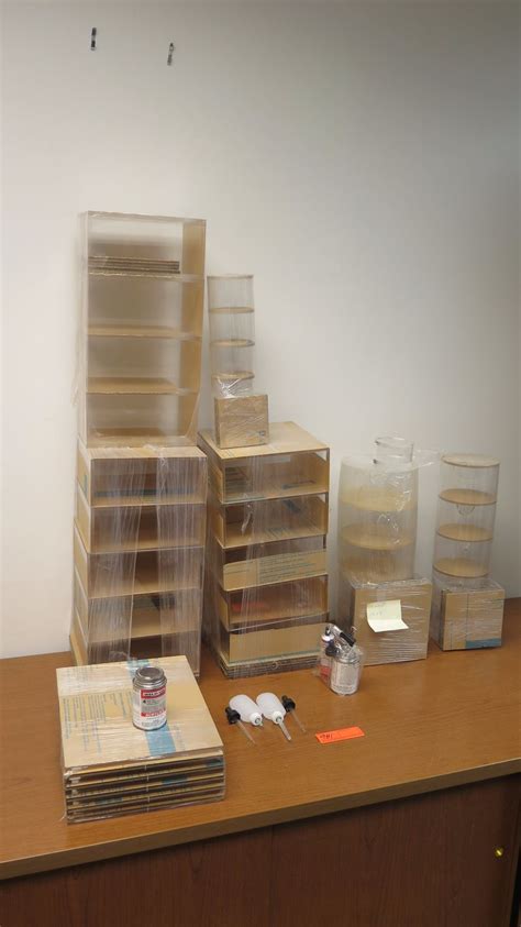 Large Of Individual Plexiglass Containers Display Cases Various