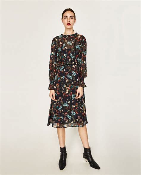 Zara Floral Midi Dress Dresscodes