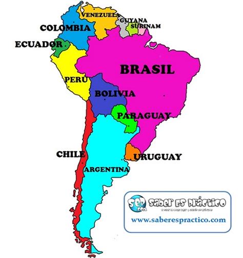 Países de América del Sur 2024 Saber es práctico