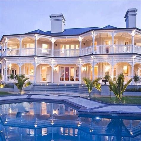 Blue Mansion Amazing Home Decor Luxury Homes Dream Houses