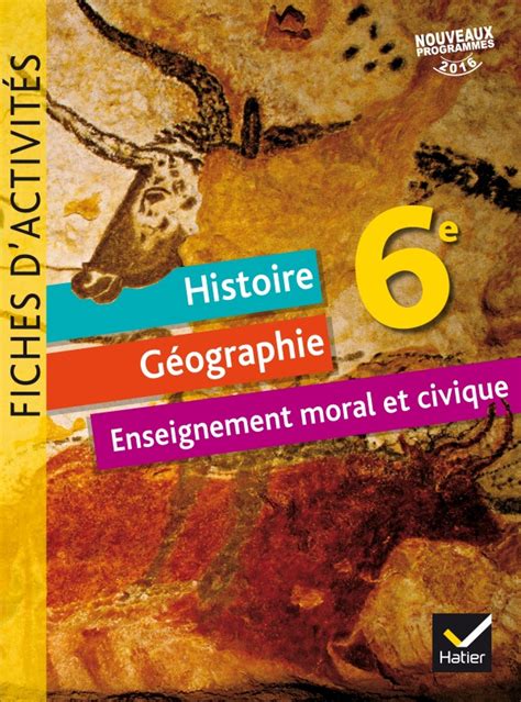 Fiches Dactivités Histoire Géographie Emc 6e Distribution Hmh