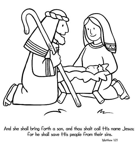 Jesus Is Born Coloring Page At Free Printable