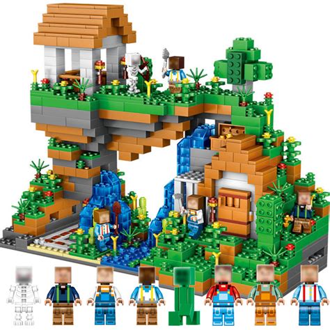 Minecraft Waterfall Bricks Compatible Legoing Minecraft Village Model