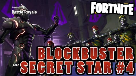 Fortnite Secret Star Location 4 Blockbuster Season 4 Battle Pass