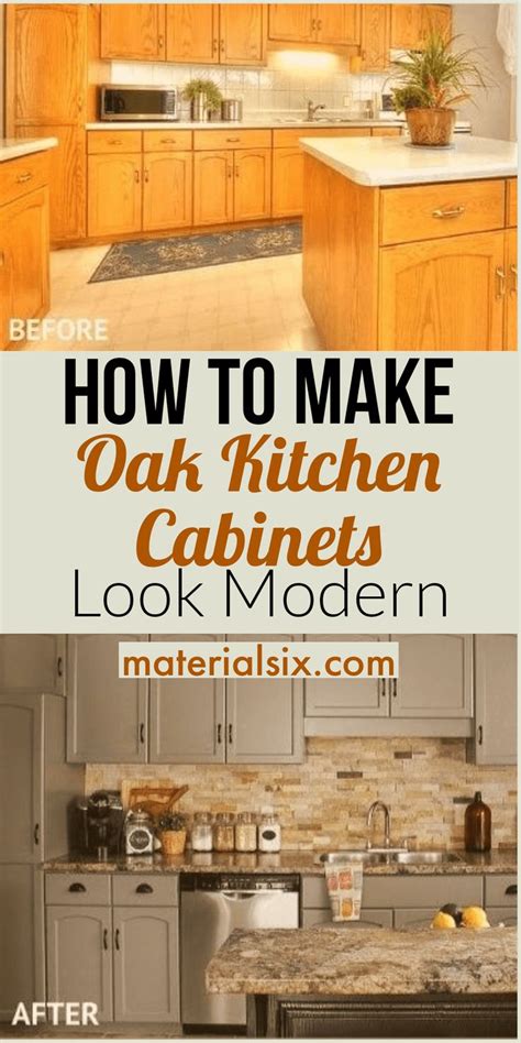 How To Make Oak Kitchen Cabinets Look Modern Oak