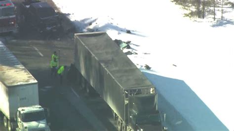 2 Seriously Injured In Multi Car Tractor Trailer Crash