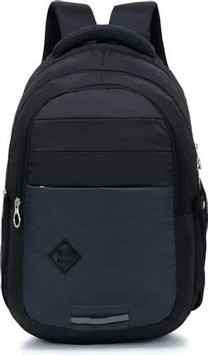 Gfb 1814inch Black Laptop Backpack With Three Main Compartment