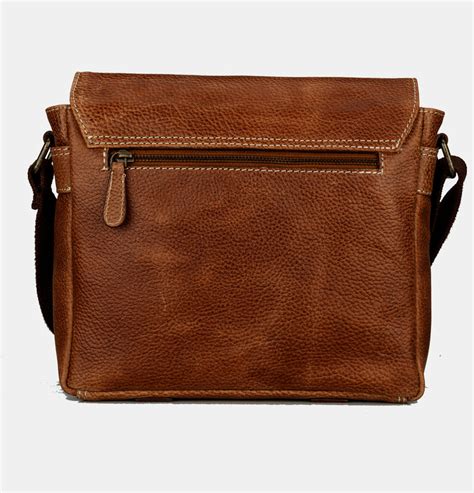 Brown Leather Shoulder Crossbody Bags For Men Finelaer