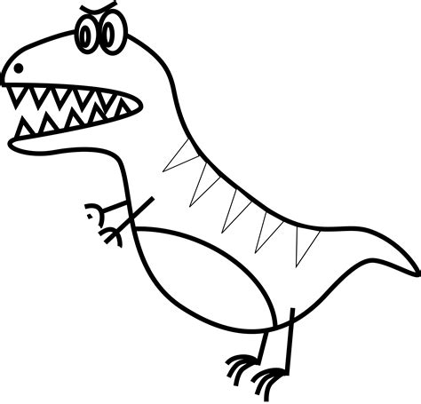 T Rex Png Black And White Transparent T Rex Black And Whitepng Images
