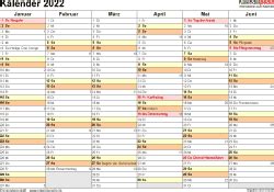 Wenn ihr einen jahreskalender macht, könnt ihr z.b. Kalender 2022 zum Ausdrucken als PDF (17 Vorlagen, kostenlos)