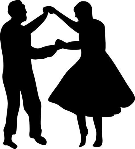 Dancing Couple Fifties Clip Art Free Vector In Open Office Drawing Svg