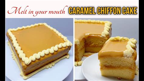 How To Make Caramel Chiffon Cake With Creamy Caramel Frosting And