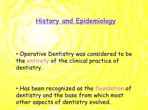 Introduction To Operative Dentistry Part I