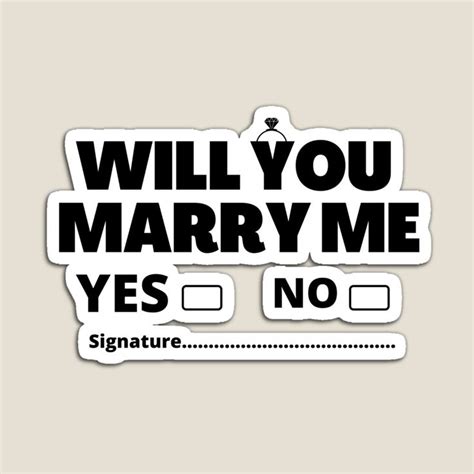 Will You Marry Me Wedding Funny Proposal Magnet By Sidatispace In 2021