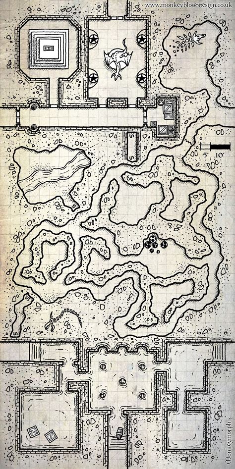 Dungeon Maps Fantasy Map Fantasy World Map