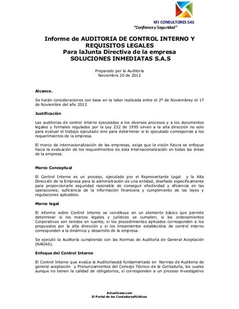 Modelo Informe Auditoria Assistente Administrativo