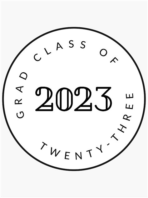 Graduating Class Of 2023 Seniors Sticker For Sale By Mackenziemakes
