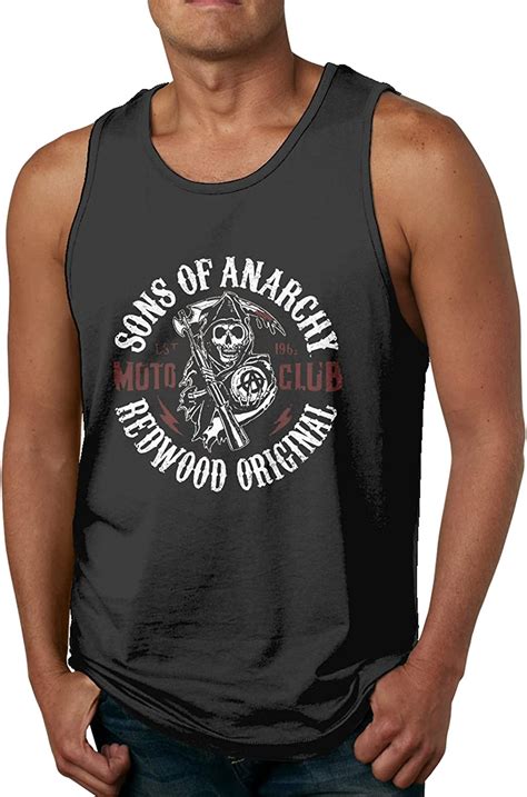 Sons Of Anarchy Mens Casual Fashion Practical Vest Shirt Black At