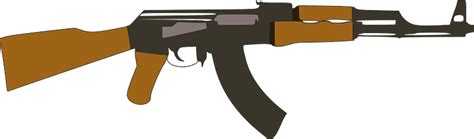 Ak 47 Vector Png Clipart Full Size Clipart 5407108 Pi
