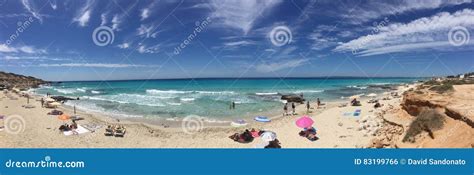 Beatiful Sunny Beach Day In Formentera Spain Stock Photo Image Of