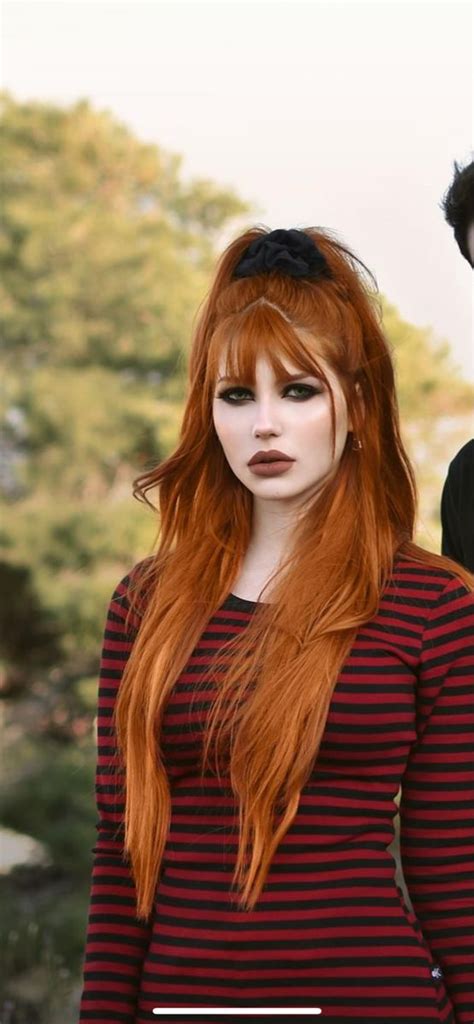 Gothic Photography Face Photography Red Brown Hair Long Red Hair