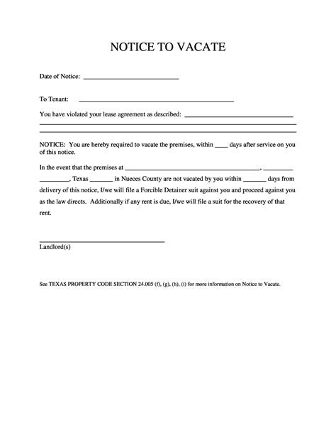 60 Day Notice To Vacate Sample Letter Database Letter Template Collection