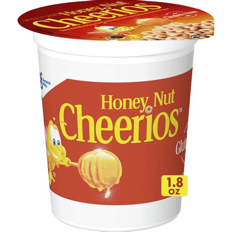 Honey Nut Cheerios Heart Healthy Cereal Cup 18 Oz Single Serve Cereal