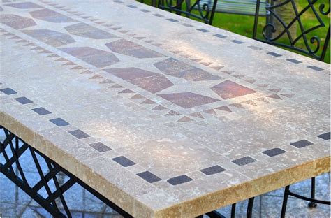 Hampton bay crestridge steel outdoor patio coffee table with tile top. Outdoor Garden 160-200-240cm Mosaic Natural Stone Marble ...