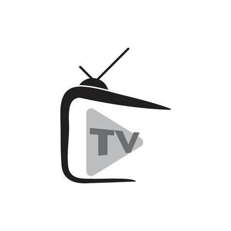 Tv Logo Design Flat Icon 8349483 Vector Art At Vecteezy