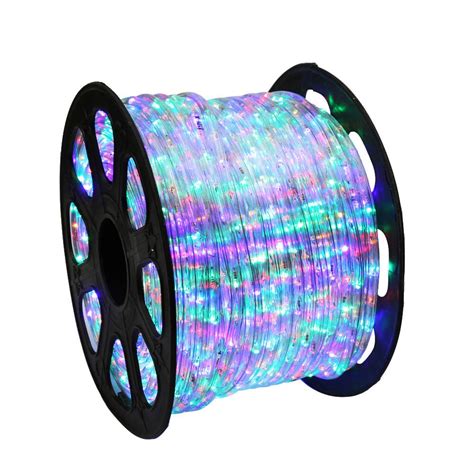 Led rope lights, 16.4ft flat flexible rgb strip light, color changing, waterproof for. 150' RGB Multi-color LED Rope Light - Home Outdoor ...
